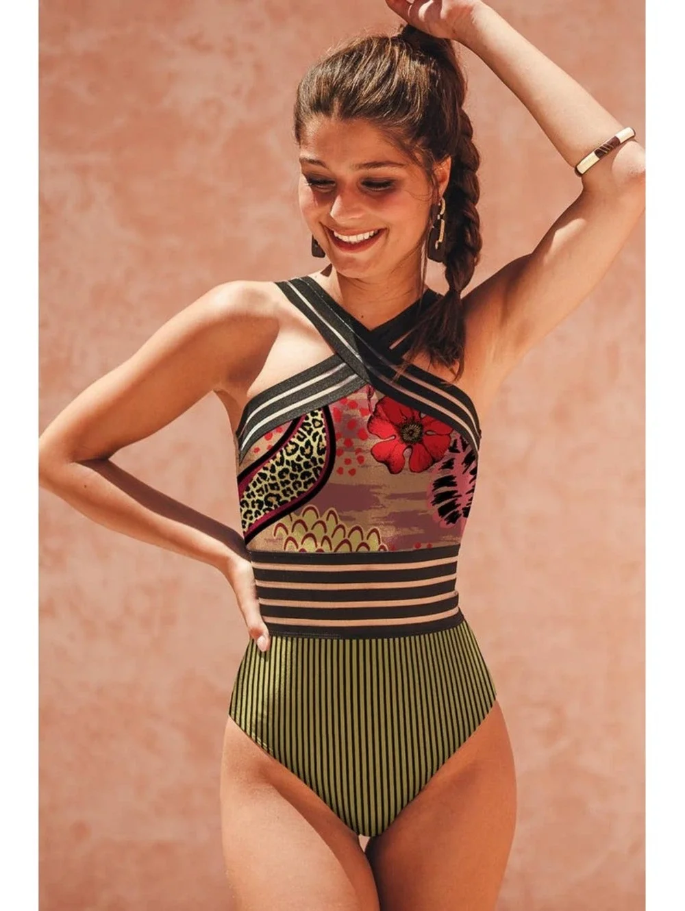 Plus-Narelle Crossover One Piece Swimsuit